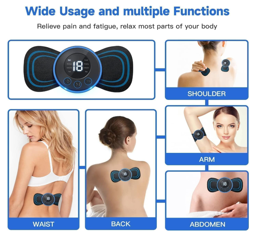 ReliefX™ - Mini Butterfly Body Massager | Instant Pain Relief & Relaxation