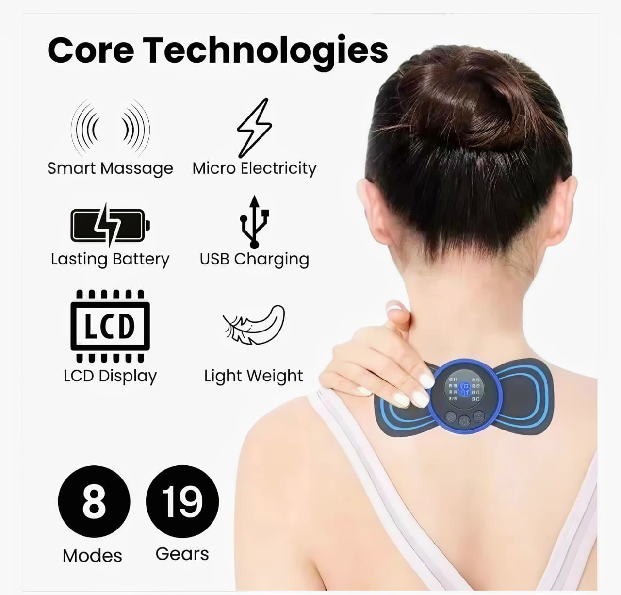 ReliefX™ - Mini Butterfly Body Massager | Instant Pain Relief & Relaxation